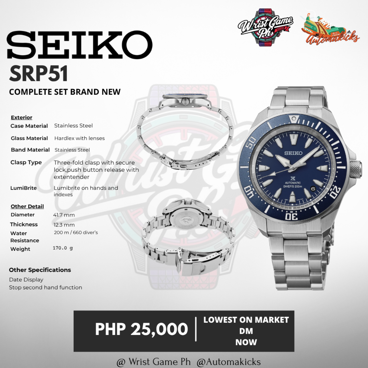 SEIKO SRPL51