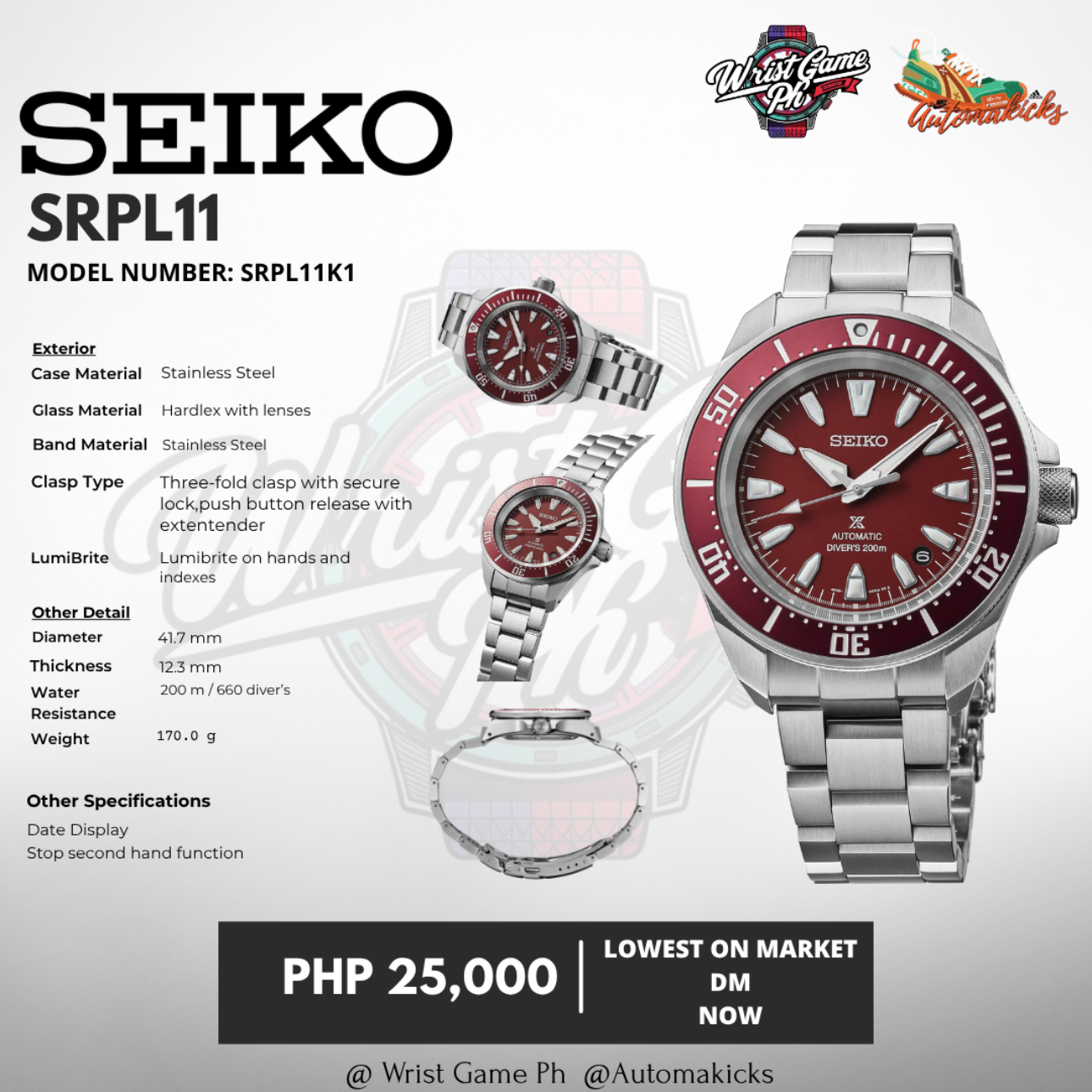 SEIKO SRPL11